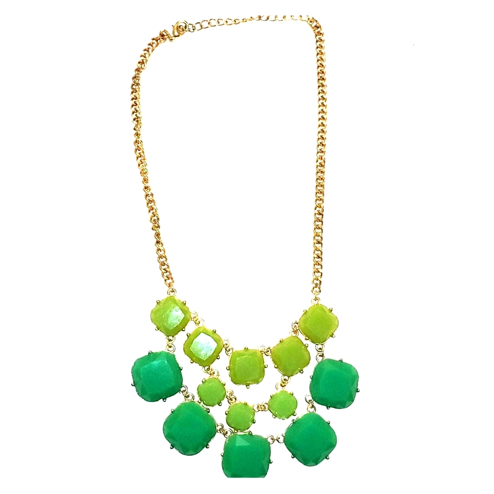 Green Statement necklace